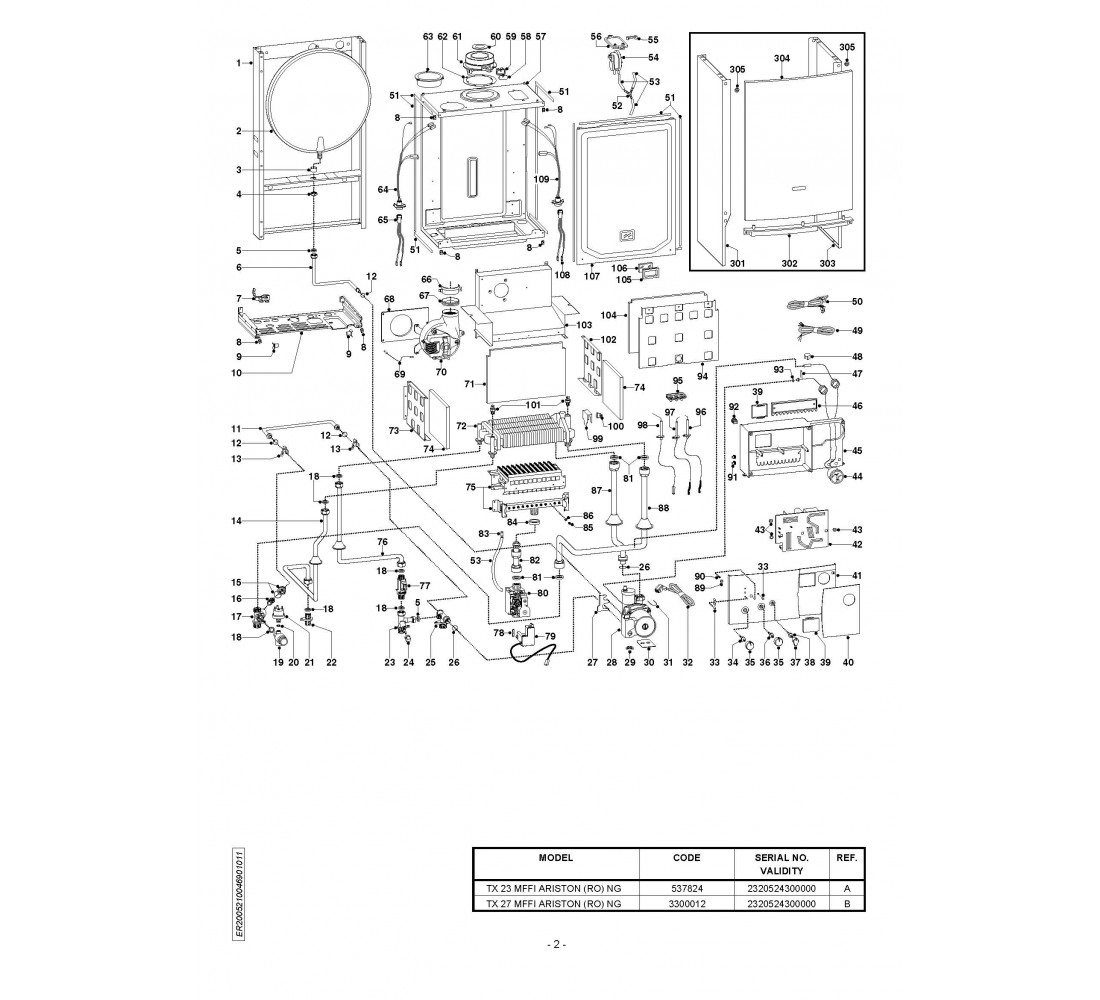 ARISTON TX 23, 27 MFFI